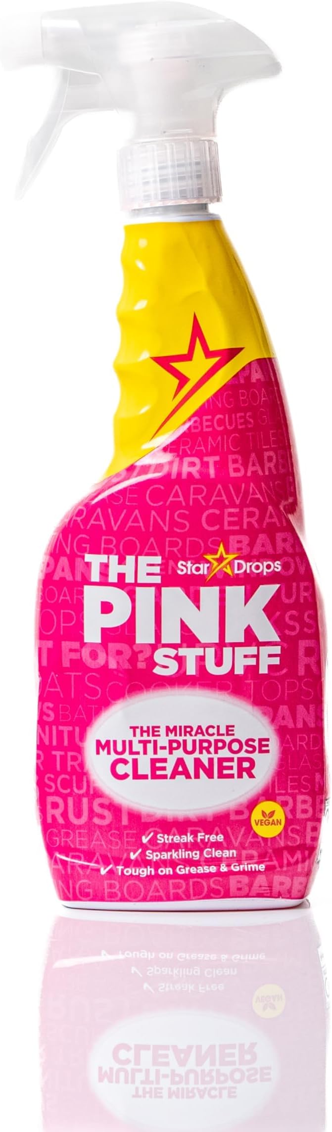 Stardrops The Pink Stuff Miracle Multi-Purpose Cleaner – Removes Grease, Grime, and Stains on Kitchens, Bathrooms, Floors, and More, 25 fl Oz (Pack of 2)