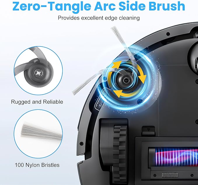 22 Pack Replacement Parts for Roborock Q7 M5/M5+/Q7 L5/L5+ Robot Vacuum | 2 Main Brushes 6 Side Brushes 6 HEPA Filters 6 Mop Pads 1 Cleaning Brush 1 Screwdriver