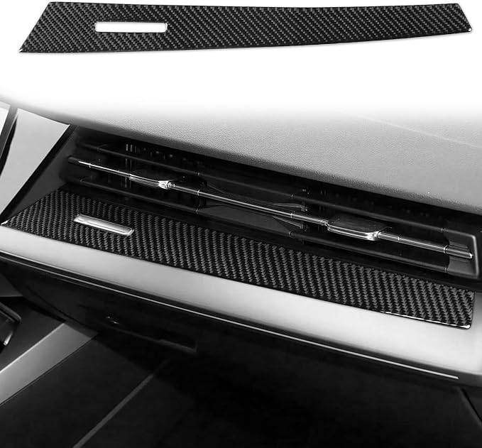 Carbon Fiber Dashboard Stickers Fit for Audi A3 8Y S3 RS3 2021-2025 | for Sportback 2021-2025 | Trim Dashboard Passenger Side Instrument | Thick Overlay | Anti-scratch