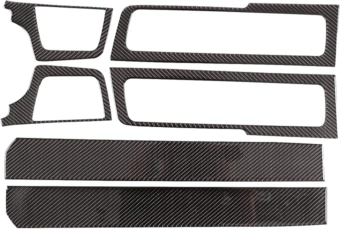 Car Door Sill Scuff Plate Trim Panel, Car Door Entry Guards, Threshold Strip, Door Sill Guard for Honda Pilot 2015-2019, Carbon Fiber (Built-in Door Sill Sticker)