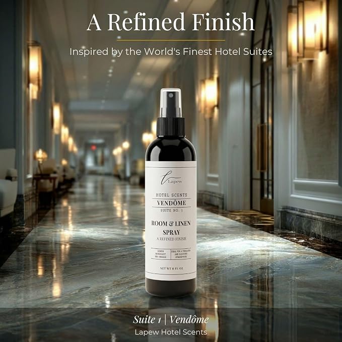 Lapew Hotel Scents Luxury Room Spray | Vendôme Suite 1 | Inspired by the Ritz-Carlton | Linen Spray Air Freshener & Fabric Spray | 8 fl oz