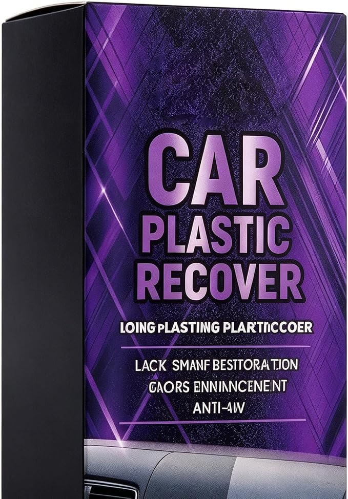 Black Trim Restorer 50ml High Gloss Long Lasting Fast Acting | Car Exterior Trim Restorer Polishing Agent for Detailing Maintenance Care Restoration Exterior Dashboard Headlight