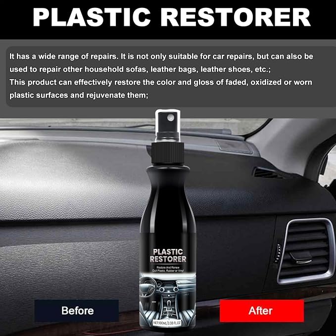 Refurbish Agent – Car Interior Cleaner, Dashboard Polisher, Seat Stain Remover | High-Gloss surfaces Renewal Formula For Automotive Repair And Interior Restoration Tasks