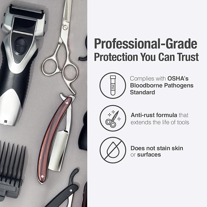 BARBICIDE Half Gallon Disinfectant Concentrate – 2 Pack | EPA-Registered, Hospital-Grade Germicide for Salons & Barbershops | Anti-Rust Solution for Shears, Combs & Professional Tools