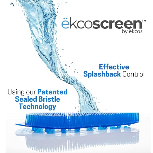 Diversey Ekcos EKS-3B-12 ekcoscreen 60 Day Premium Anti-Splash Urinal Screen, Deodorizer for Cleaner Restrooms, Fresh Scent, Blue (2 Packs of 6), 12-Screens