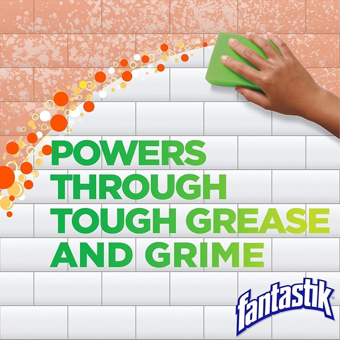 Fantastik All Purpose Cleaner, Multipurpose Surface Cleaner & Kitchen Grease Removal, Packaging Designed to Prevent Leakage and Breakage, Fresh Scent, 32 Fl Oz