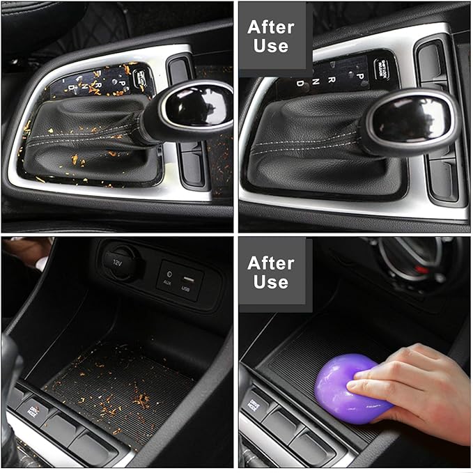 TICARVE Cleaning Gel for Car Detailing Car Vent Cleaner Cleaning Putty Gel Auto Car Interior Cleaner Dust Cleaning Mud for Cars and Keyboard Cleaner Cleaning Slime Purple | Cleaning Putty Gel Car Interior Cleaner Dust Cleaning Mud Keyboard Office Lapto...