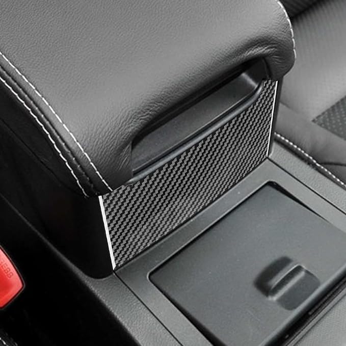 Real Carbon Fiber Trim for Toyota Camry Accessories | for 2012 2013 2014 Center Armrest Storage Box Decoration Panel Sticker Interior Thick Overlay Decal