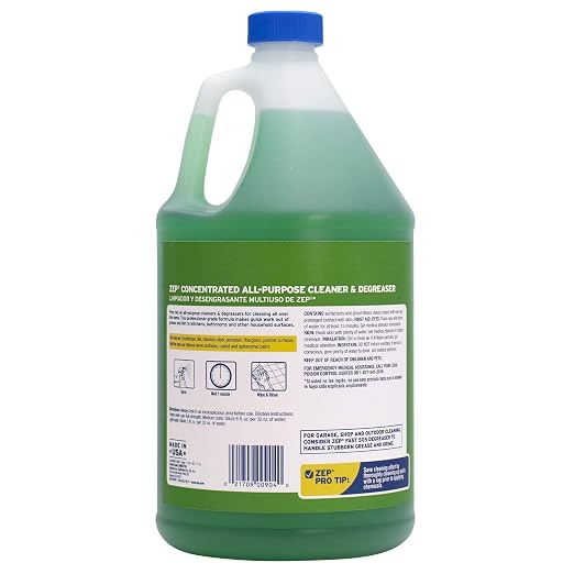 Zep All-Purpose Cleaner and Degreaser - 1 Gallon (1 Unit) ZU0567128 - Industrial Cleaner for Business, Household Used in Kitchen, Countertops, Appliances, Walls and Floor Surfaces (Pack of 3)