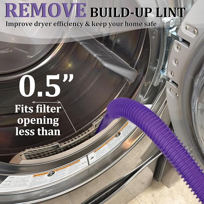 Dryer Vent Lint Cleaner Hose for Dyson Cordless Vacuum Cleaner V15 V15s Gen5 V12 V11 V10 V9 V8 V7,Crevice Gap Cleaner Nozzle Tool Attachments for Home/Car/Vehicle Cleaning