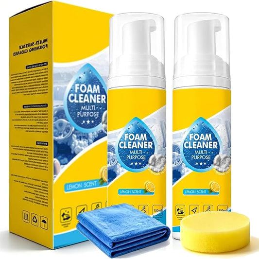 4-in-1 Multi-Enzyme Foam Cleaner, Multi-Purpose Foaming Cleaner, Suitable For Deep Cleaning Of Car Interiors, Kitchens, Bathrooms And Sofas, Effectively Removing Grease And Stains(1PCS)