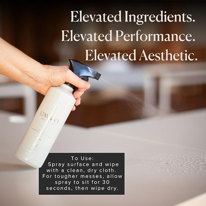 L'AVANT Collective Luxury Multipurpose Surface Cleaner | All Purpose Cleaning Spray, Plant-Based & Non-Toxic, EPA Safer Choice, Refillable recycled plastic bottle | 16 Fl Oz | Fresh Linen