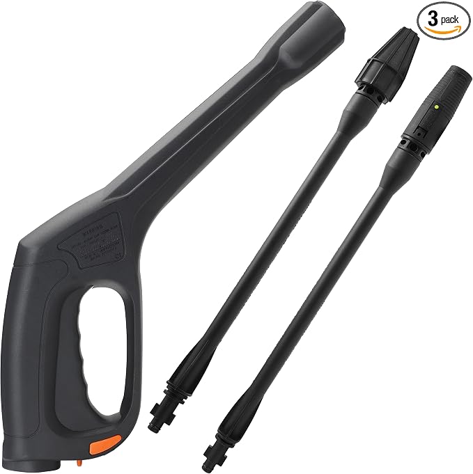 FIXFANS Pressure Washer Gun, Power Washer Wand with Jet and Turbo Nozzle | Replacement Wand – Compatible with Some of Portland Husky Black Decker Ford Pulsar ShopForce Taskforce Powerwasher Taskmaster