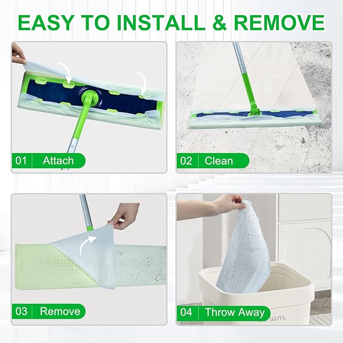 40 Count XL Wet Mopping Cloths for Swiffer Sweeper XL Mop | Disposable X-Large Wet Pad Refills - Multi-Surface Wet Wipes Refill for Floor Cleaning.（Only pads, not including mop）