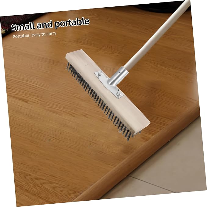 ABOOFAN Heavy Duty Metal Cleaning Brush Stainless Steel Wire Brush for Floors Hard Surface Scrubber