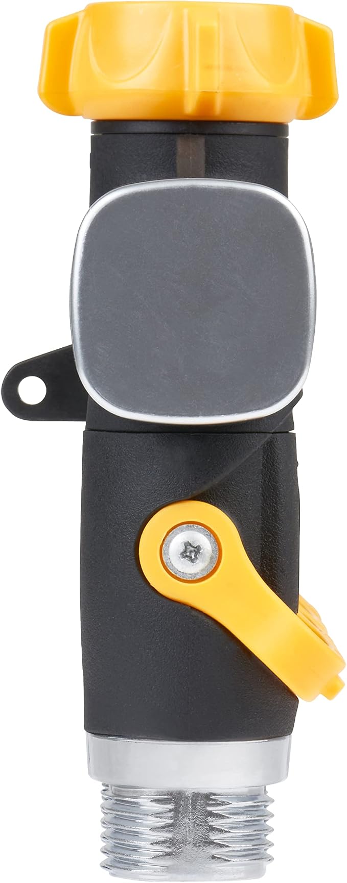 Melnor 65135AMZ 4 Way Lever Flow Through Valve Connector Bundle, Yellow, Black