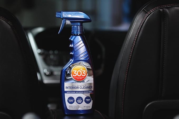 303 Interior Cleaner for Dash, Glass & Screens, 16 oz | Cleans interior surfaces with a residue-free finish. Safe on touchscreens, LCDs, and glass.