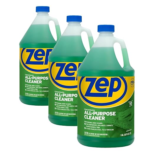 Zep All-Purpose Cleaner and Degreaser - 1 Gallon (1 Unit) ZU0567128 - Industrial Cleaner for Business, Household Used in Kitchen, Countertops, Appliances, Walls and Floor Surfaces (Pack of 3)