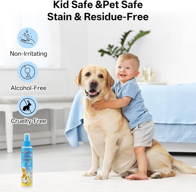 Odor Eliminator Fabric Freshener Spray, Clean Scent, 5.07 fl oz | Multi-Use Fabric Refresher Deodorizer, Long Lasting Fragrance for Clothes, Carpet, Couch, Mattress, Pillow, Curtain & Travel