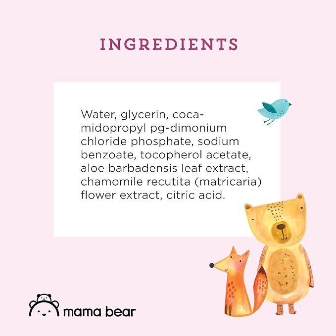 Amazon Brand - Mama Bear Gentle Formulated without Fragrance Baby Wipes, Hypoallergenic, Sensitive Skin, Unscented, 800 Count (8 Packs of 100)