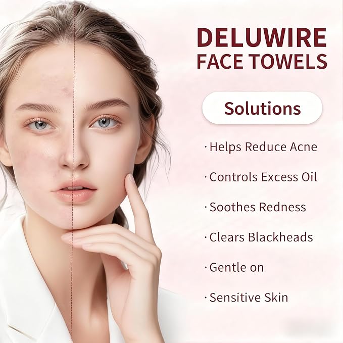 800 Count Disposable Face Towels, Soft & Skin Friendly Face Towelettes Disposable, Facial Tissue Dry Wipes for Women Cleansing