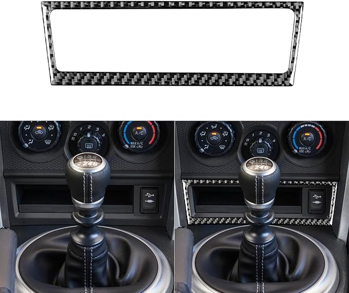 Real Carbon Fiber Trim for Subaru Accessories | for Scion FR-S/Toyota 86 2016 2017 2018 2019 2020 Storage Box Glove Box Frame Interior Thick Overlay Decal