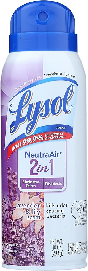 Lysol Disinfectant Spray Neutra Air Lavender Lily 10 oz