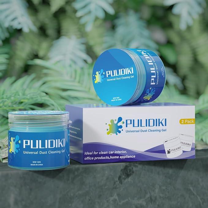 PULIDIKI Car Cleaning Gel Car Cleaning Putty Car Putty Auto Detail Tools | Car Slime Cleaner Dust Cleaning Gel for Car Interior Cleaner Car Cleaning Supplies Cleaning Kit Car Accessories Blue 2Pack