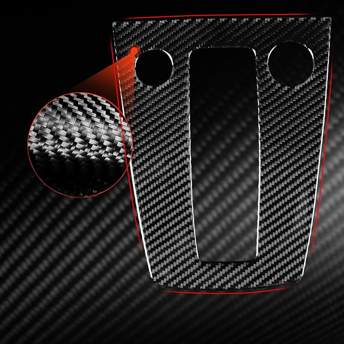 Carbon Fiber Gear Shift Stickers Fit for Audi A3 8Y S3 RS3 2021-2025 | for Sportback 2021-2025 | Trim Gear Shift Panel Cover Center Console | Self-adhesive