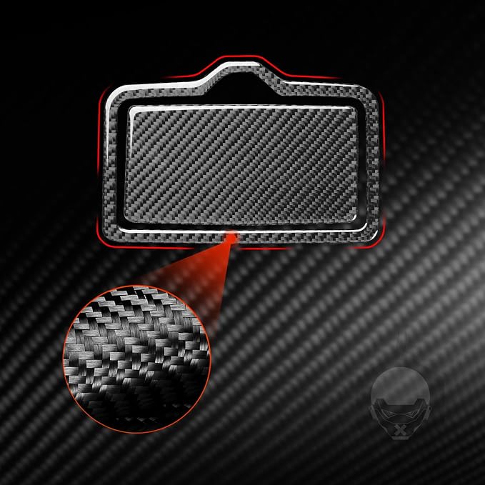 Real Carbon Fiber Trim for Audi 80A Q5 Accessories | for SQ5 2018-2025 Dash Rear Cup Holder Panel Frame Cover Sticker Interior Thick Overlay Decal