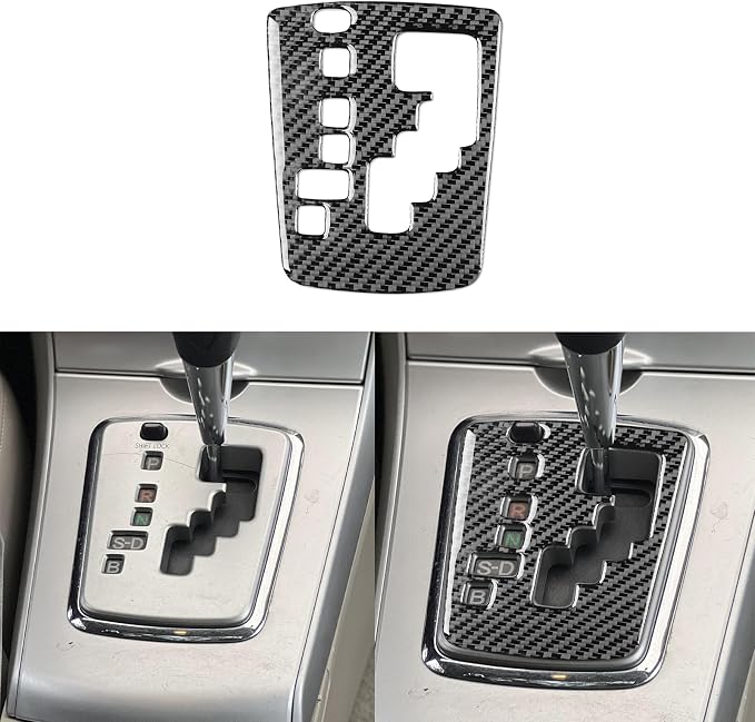 Console Shift Panel Trim for Toyota Corolla 2009-2013 Accessories Black | Soft Carbon Fiber | Upgrades for Car | Only for Left-Hand Drive | Anti-Scratch | Sporty Style