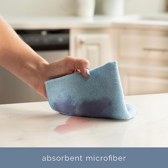 S&T INC. 200 Pack of Microfiber Cleaning Cloth, Bulk Microfiber Towel for Home, Reusable and Lint Free Cloth Towels for Car