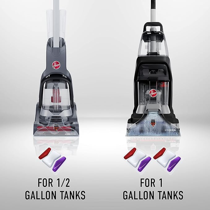 Hoover Paws & Claws Clean Packs, Sea Breeze Scent | Pre-Measured Concentrated Pack Solution, Tackles Tough Pet Messes & Stains, Use with Full Size Carpet Cleaning Machines