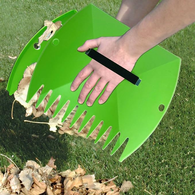 Garden Scoop Leaves - Leaves Scoops Hand Rakes | Lightweight Leaves Grabber Claws | Sturdy Ergonomic Grip Leaves - Lawn Debris Trash Pick Up Tool | Hand Held Rakes Garden for Lawn