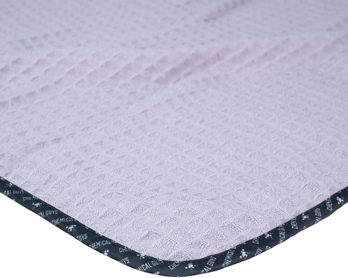 Chemical Guys, Waffle Weave Glass & Window Towel, Lavender, 25 x 36, 3 Pack | Waffle-weave towels wipe glass, mirrors and windows streak-free, scratch-safe for cars and home, three pack