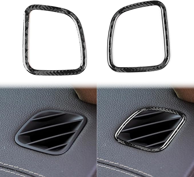 Real Carbon Fiber Trim for Cadillac CTS Accessories | for 2008 2009 2010 2011 2012 2013 Dashboard Air Vent Sticker Interior Thick Overlay Decal