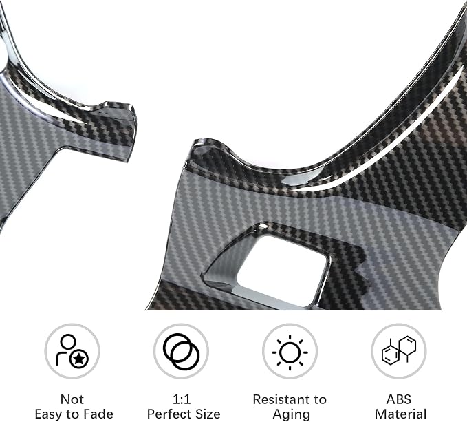 Carbon Fiber Center Console Dashboard Panel Cover Trim Kit Fit for 2016-2023 Chevrolet Chevy Camaro