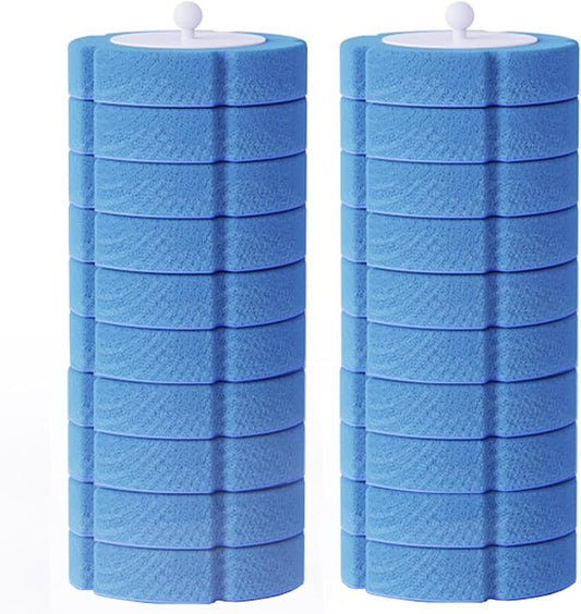 20 Pcs Disposable Toilet Brush Refills, 20 Pcs Toilet Brush Pads