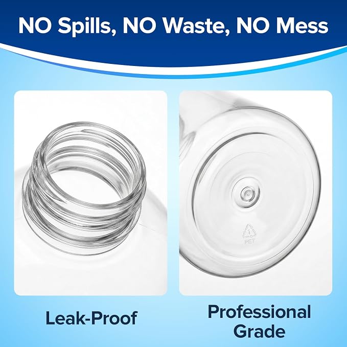Replacement Spray Bottles for Nano Spray Gun, Universal Fit, 3 Pack, 12 oz | Refillable Tank for Wireless Nano Mist Sprayer, Durable Accessory Bottle for Cleaning, Hair Salon and Plant Atomizer Sprayer