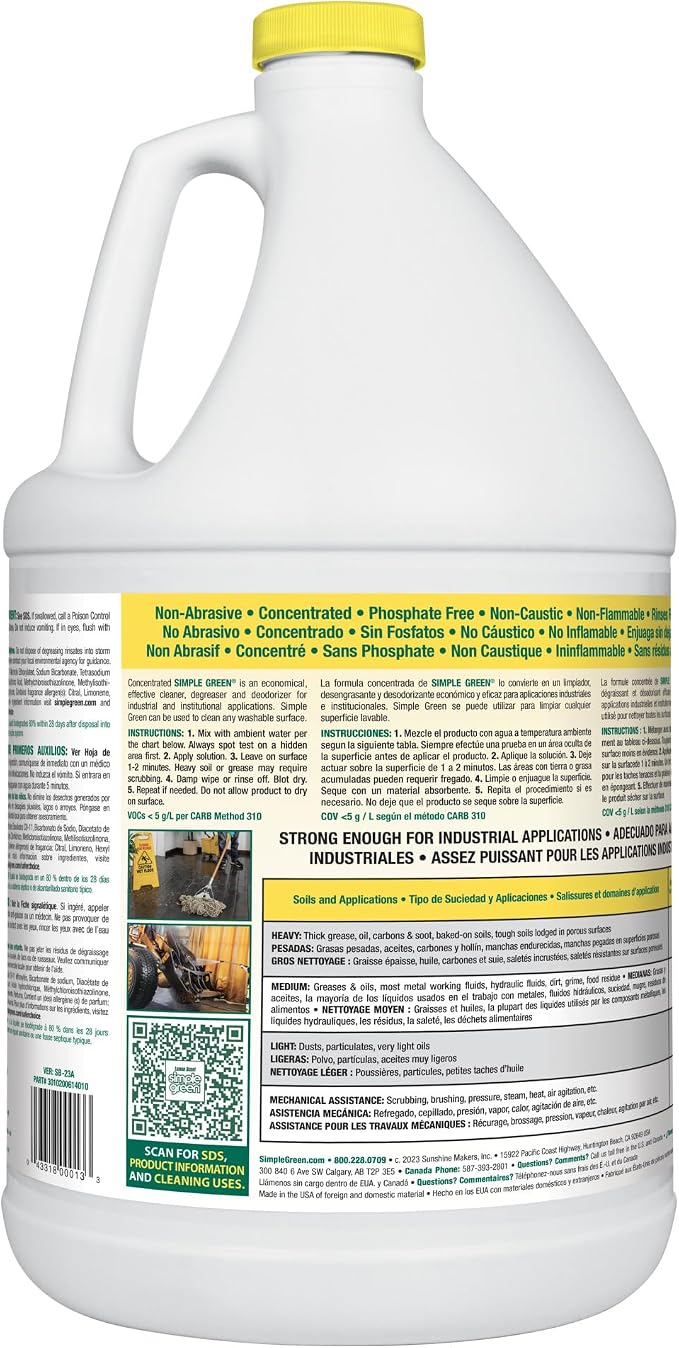 SMP14010 - Simple Green Industrial Cleaner and Degreaser