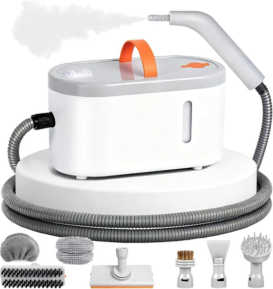 Steam Cleaner, Portable Handheld Pressurized Steam Cleaner | With 9 Accessories,15s Fast Heat-Up, Steam Cleaner For Home, Tile, Grout, Bathroom, Kitchen, Car Interior, Car