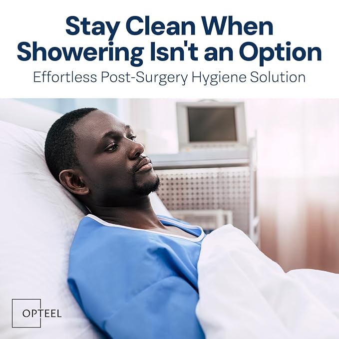 OPTEEL Adult Wipes for the Elderly – Extra Large 8x13, Pre-Moistened 720ct | Rinse-Free, Unscented, Super Soft, Aloe & Vitamin E Infused Disposable Washcloths for Personal Cleansing & Incontinence Care