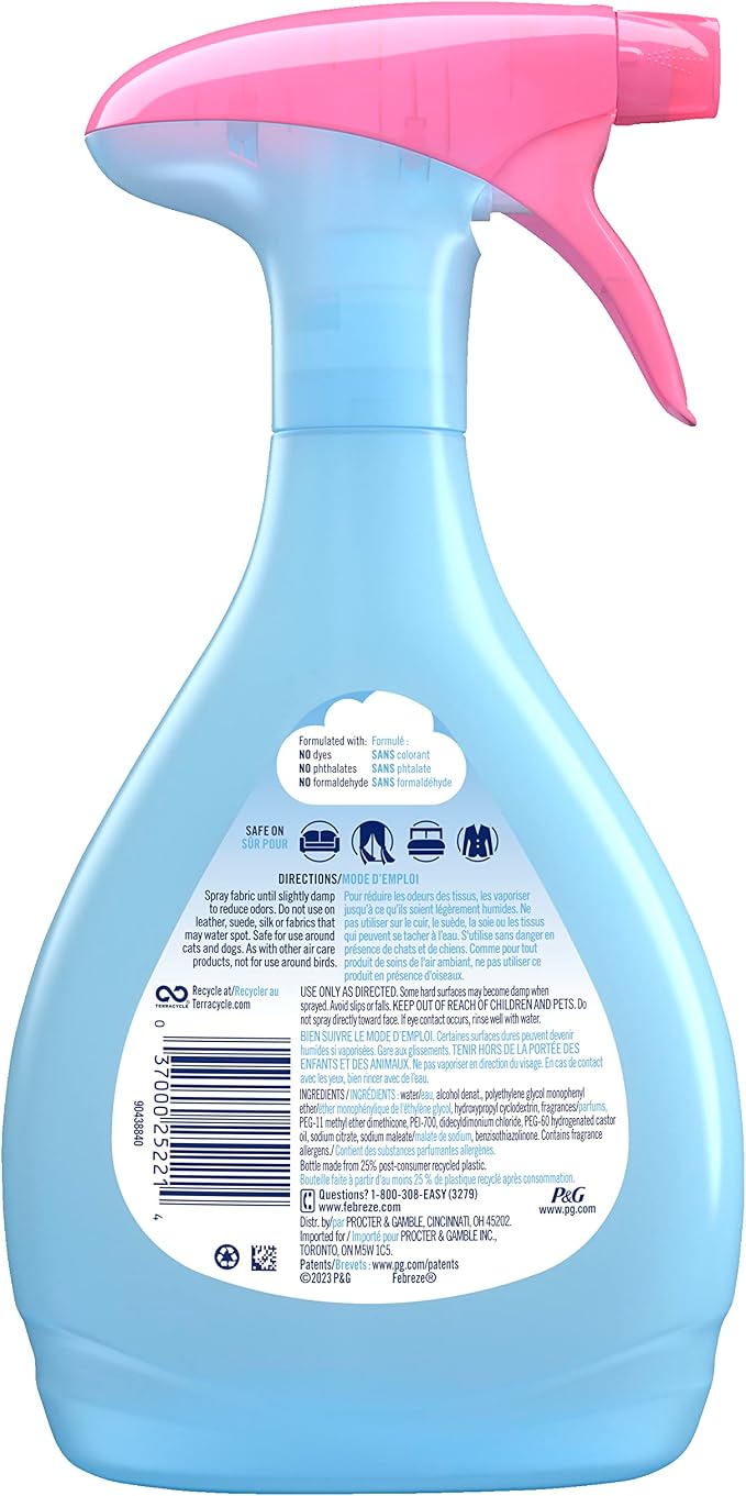 Febreze Fabric Refresher with Downy April Fresh Air Freshener (1 Count, 27 fl oz) (00037000975908)