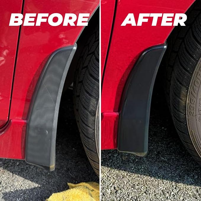 ExoForma Black Trim Restorer - Lasts 6+ Months, Dye Infused Waterproof Plastic Restorer for Cars - Perfect for Faded Bumpers, Trim & Vinyl on Jeeps, Truck Beds, Avalanches & ATVs | 8oz