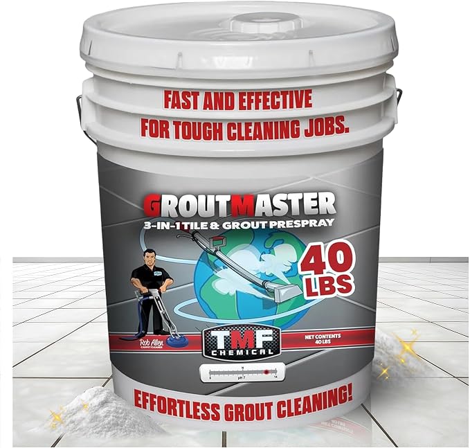 TRUCK MOUNT FORUMS GroutMaster Tile and Grout Cleaner Solution, 40 lbs | Fast-Dissolving Heavy Duty Grout Cleaner Solution, Removes Stains, Grease, and Tough Dirt for Residential & Commercial Use
