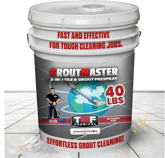 TRUCK MOUNT FORUMS GroutMaster Tile and Grout Cleaner Solution, 40 lbs | Fast-Dissolving Heavy Duty Grout Cleaner Solution, Removes Stains, Grease, and Tough Dirt for Residential & Commercial Use