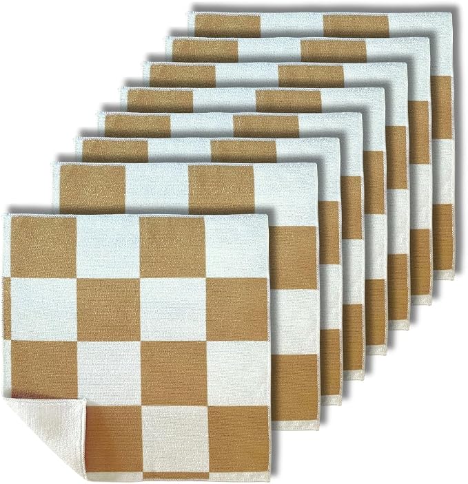 Microfiber Cleaning Cloths 13x13 – Lint-Free, Streak-Free Reusable Towels for Kitchen, Glass, Bathroom & Car | Cloak & Sage