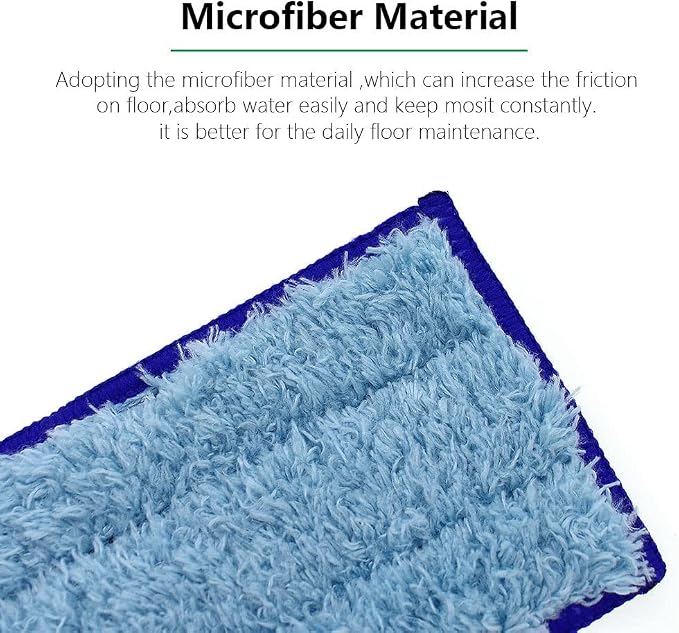 Mop Pads for iRobot Braava Jet 240 241 244 245 250, 6-Pack | Microfiber Mopping Cloth, Washable & Reusable Robot Vacuum Replacement Parts Accessories