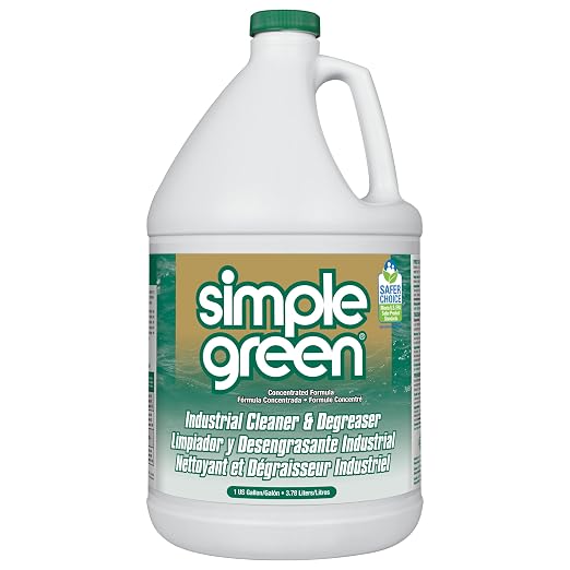 Simple Green Industrial Cleaner And Degreaser, Concentrated, 1 Gal Bottle (Pack of 4)