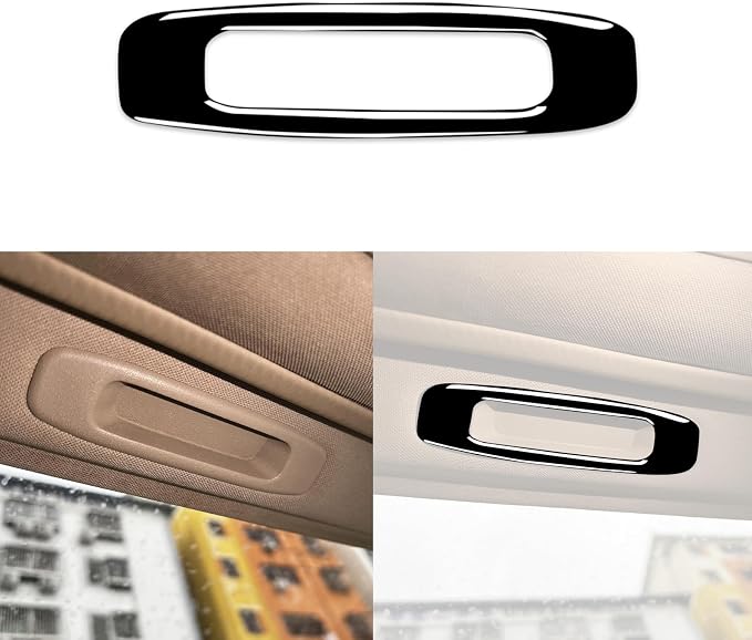 Glossy Bright Piano Black Car Roof Side Sunroof Handle Sunshade Pull Handle Panel Decoration Sticker Interior Trim Compatible with Toyota Corolla 2009 2010 2011 2012 2013 Auto Trim Accessories
